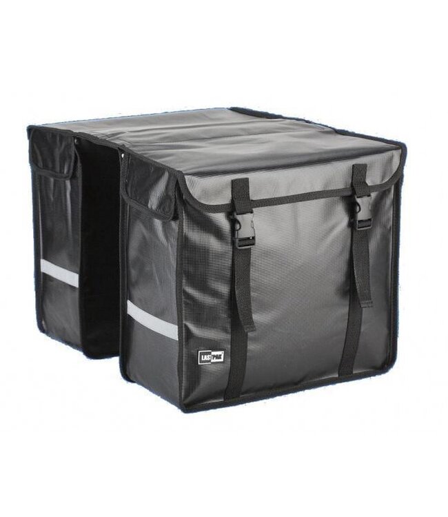 Lastpak Dubbele fietstas 46L zwart