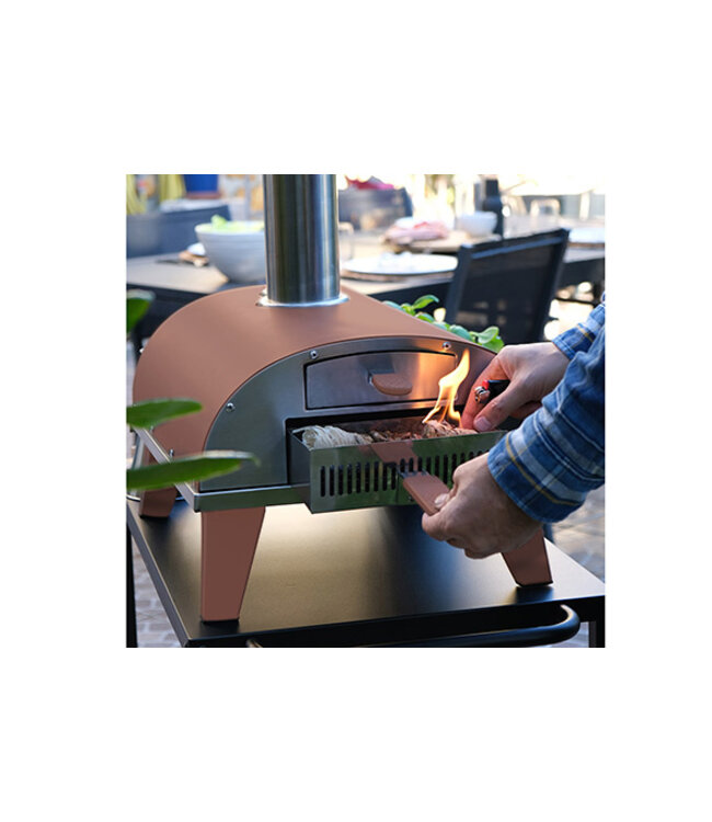 ZiiPa Pizza oven - 40x73H72,5cm - terracotta