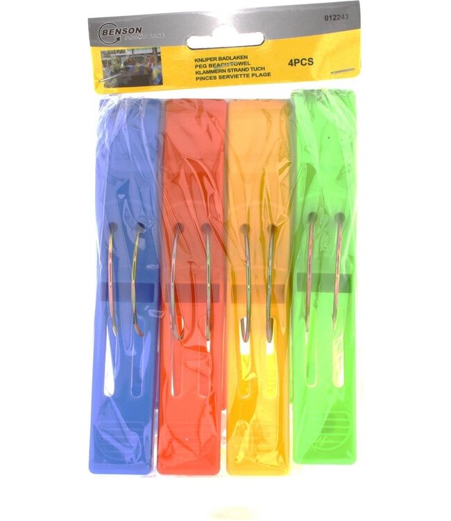 Benson Knijpers - Groot - Voor badlakens - 4 stuks