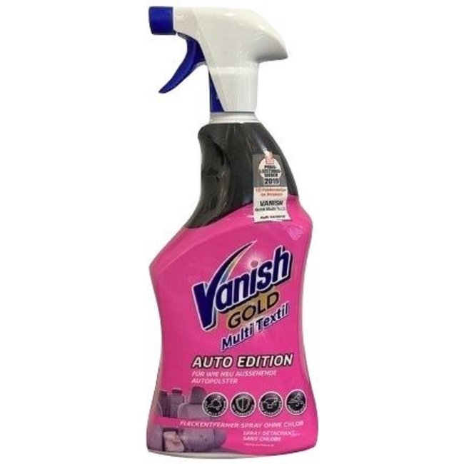 Vanish Gold Spray - Multi Textiel - Auto Edition - Autostoelen - Kinderwagens - Zetels - Kussens - 2 x 660 ml