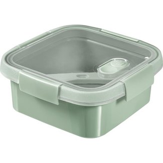 Curver Smart to Go Eco Lunchbox Vierkant 0,9L + Bestekset - Groen