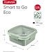 Curver Smart to Go Eco Lunchbox Vierkant 0,9L + Bestekset - Groen