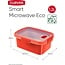 Curver Smart Microwave Eco Steamer Rechthoekig 1,2L + Stoomtray - Rood