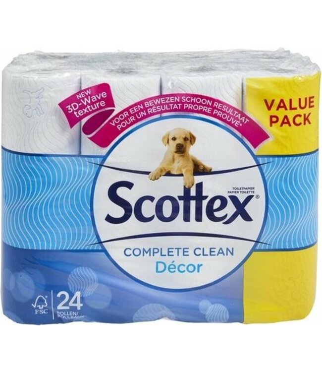 Scottex Toiletpapier Complete Clean 24 rollen