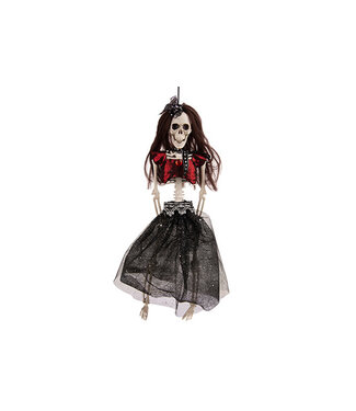 Cosy @ Home Hangend skelet girl - H40cm - kunststof