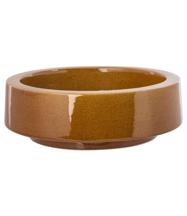 Cosy @ Home Schaal - camel glanzend - dia.26H9cm - aardewerk