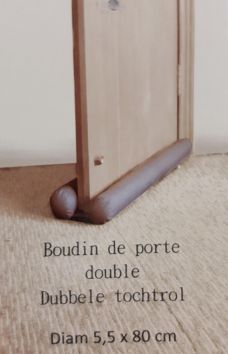 Dubbele Tochtrol - 80 cm - SuperSoldi