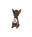 Cosy @ Home Decohond Dogs Rock - Bruin - H23cm