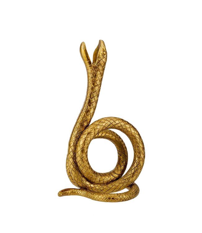 Cosy @ Home Slang - goud - H18,5cm - Polyresin