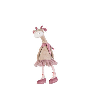 Cosy @ Home Giraf met losse beentjes - beige/roze - H55cm