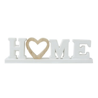 Cosy @ Home Letterdeco Home - houten hart - 30,3x4,1H8,4cm