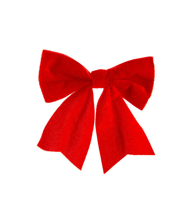 Cosy @ Home Strik  hanger - set 3 - rood - 12x2H12cm - fluweel