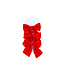 Cosy @ Home Strik  hanger - set 3 - rood - 12x2H12cm - fluweel