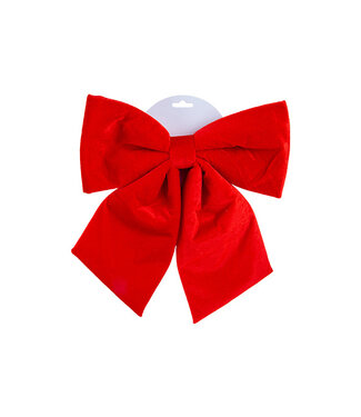 Cosy @ Home Strik hanger - rood - 30x3H32cm - fluweel