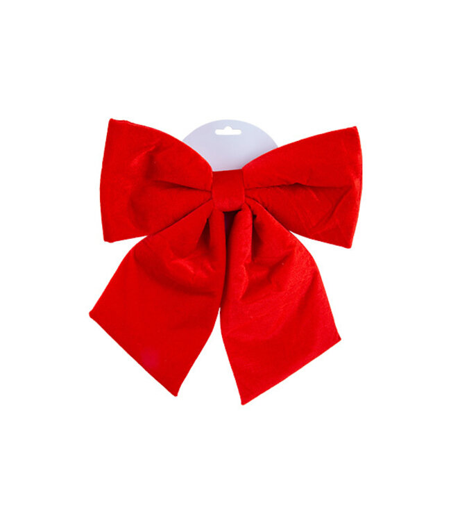 Cosy @ Home Strik hanger - rood - 30x3H32cm - fluweel