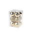 Cosy @ Home Kerstbal - set 12 - Mix Goud  - dia.6cm - mat/glitter/blinkend
