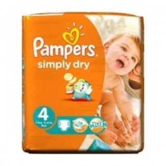 Pampers Simply Dry Maat 4 (Maxi) 8-15kg - 24 stuks