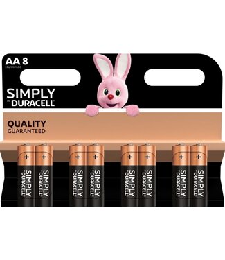 Duracell Simply AA batterijen - 8 stuks