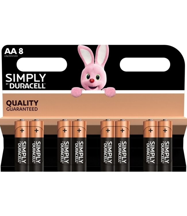 Duracell Simply AA batterijen - 8 stuks