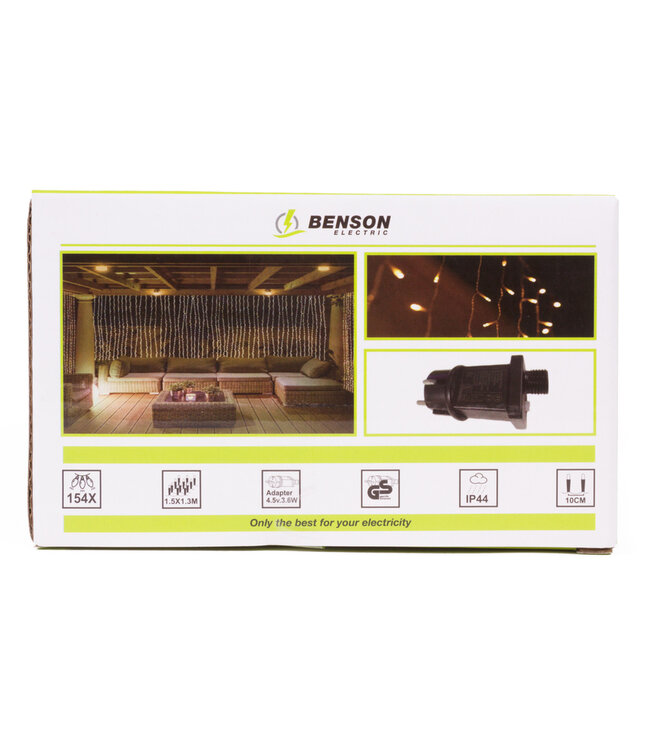 Benson Lichtgordijn - LED x154 - 11 slingers - IP44