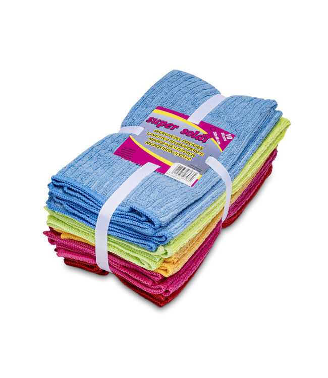 Super Soldi Microvezeldoek - set 10 stuks - 38x48cm