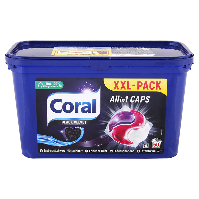 Coral All in 1 Caps Black Velvet - 50 stuks - XXL pack