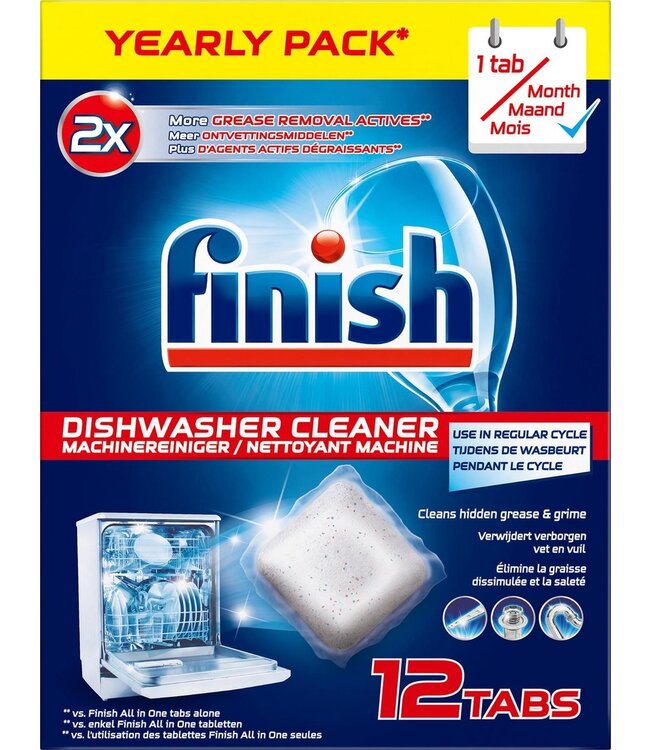 Finish Machinereiniger Tijdens de Wasbeurt - 12 Stuks