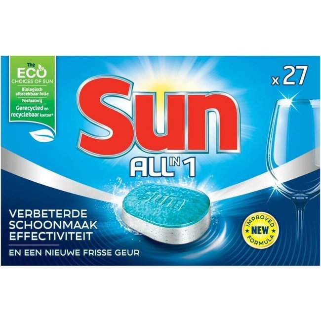 Sun Vaatwastabletten All-in-1 Normaal 27 stuks