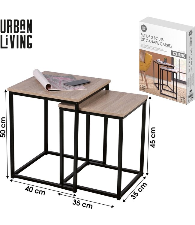Urban Living Bijzettafel x2