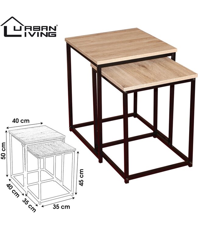 Urban Living Bijzettafel x2