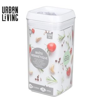 Urban Living Hermetisch afsluitbare voedseldoos- 1,2L - 10x10x20,5cm