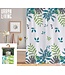 Urban Living Douchegordijn - 180x180cm - met 12 ringen - PVC -  summer design