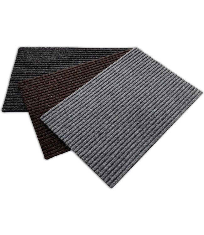 Intrada Deurmat - Duorib - Antraciet - 40 x 60 cm  - Anti Slip - Mix Kleur