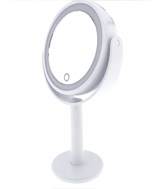 Benson  Make Up Spiegel met LED ring - met Touch Dimmer - 2 zijde