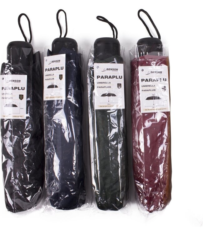 Benson Paraplu Mini - Mix kleuren - Uni