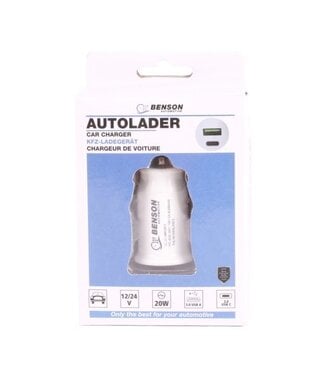 Benson Autolader USB + USB-C 12-24V