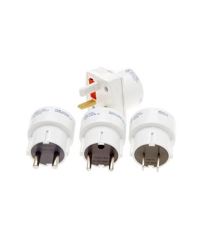 Benson Universele reisstekker - 4-delig - wereldstekker