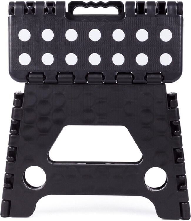 Benson Keukentrapje - Opstapje - Opvouwbaar - Zwart /Wit - tot 80 kg