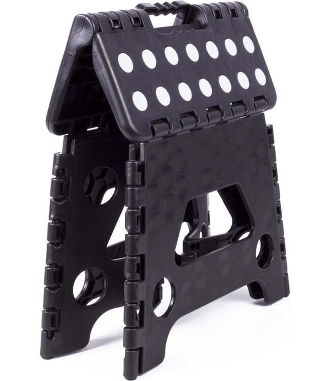 Benson Keukentrapje - Opstapje - Opvouwbaar - Zwart /Wit - tot 80 kg