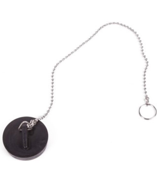 Benson Afvoerstop / gootsteen dop / gootsteenstopper - 44 mm - met RVS ketting 30 cm