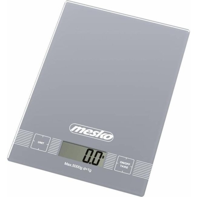 Mesko Keukenweegschaal - digitaal - 1g-5kg - zilver