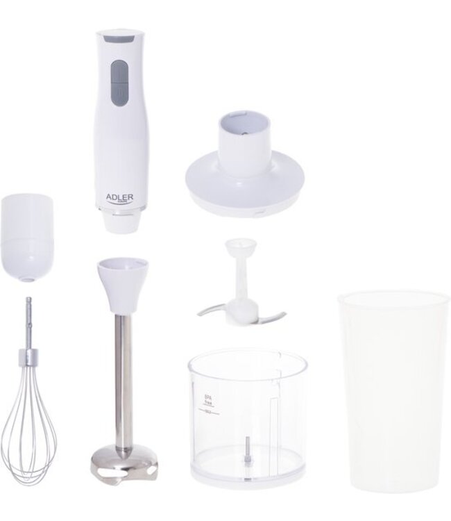 Adler Staafmixerset - 800 watt - RVS - Blender 0,75L
