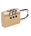 Tri-circle Hangslot met Cijfercode  - Codeslot - 30mm