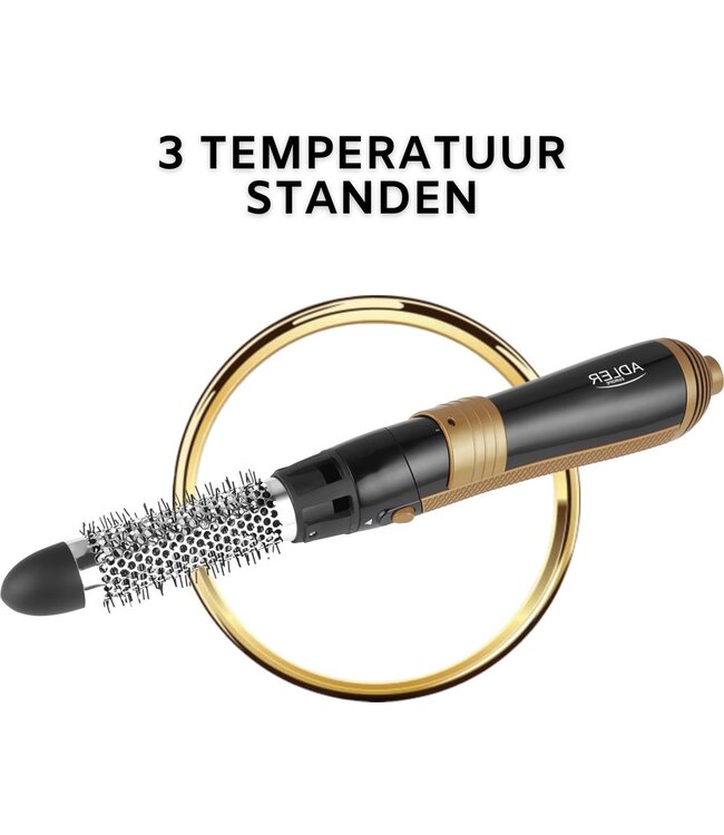 Adler Haardroger set - 6 borstels - Föhn