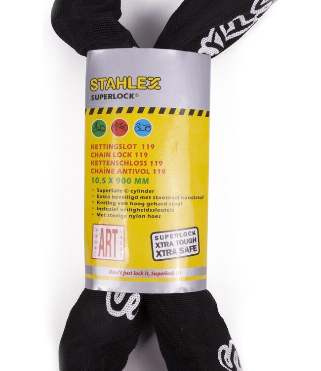 Stahlex Kettingslot 119 - **** Keurmerk - Zwart - 10,5 x 900mm