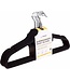 Benson Kleerhanger - Velours - 10 stuks - Zwart