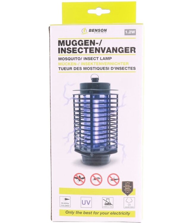 Benson Muggen en Insectenlamp - Ophangbaar – Elektrisch - Binnen & Buiten