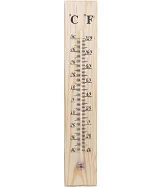 Benson Houten Thermometer - Celsius/ Fahrenheit - 40 Graden tot + 50 Graden