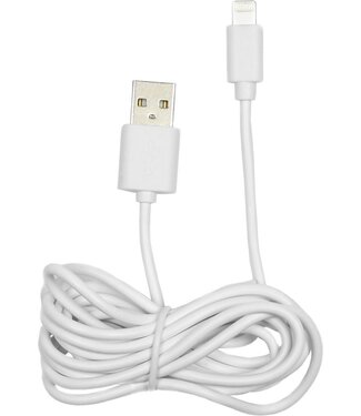 Benson Mobiele Oplader - USB naar Lightning Kabel - 1 meter - Wit