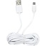 Benson Mobiele Oplader - USB naar Micro USB Kabel - 1 meter - Wit